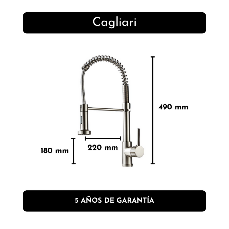 Monocomando Cocina Palito Extensible - Cagliari