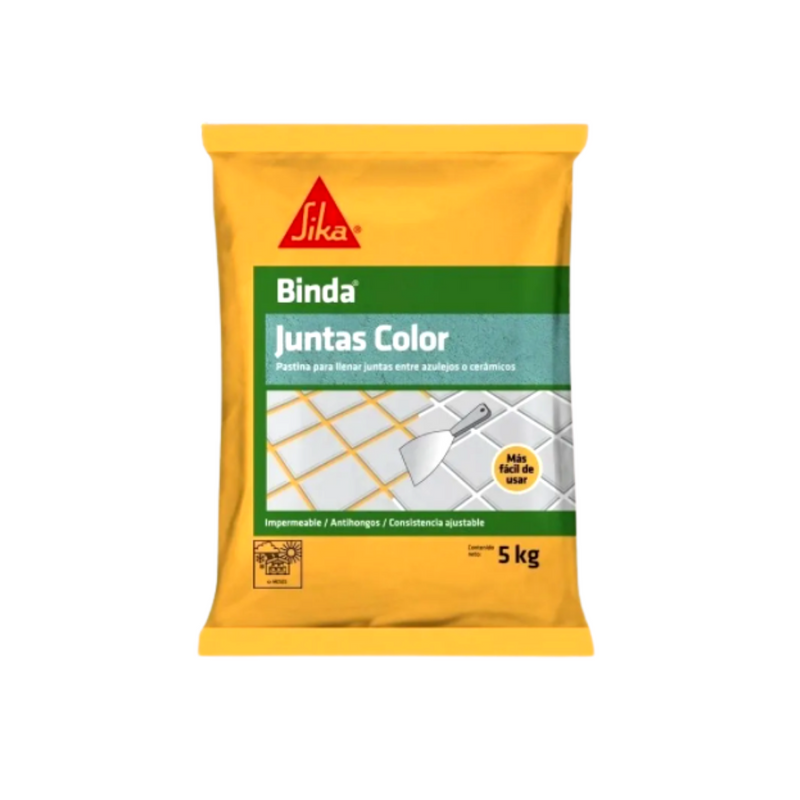Pastina Impermeable 5kg - Binda Juntas Varios Colores - Sika