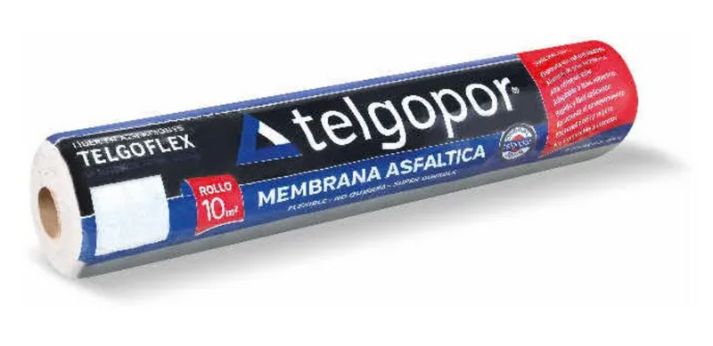 Membrana Asfáltica de Aluminio No Crack 40kg 10m2 - Telgopor