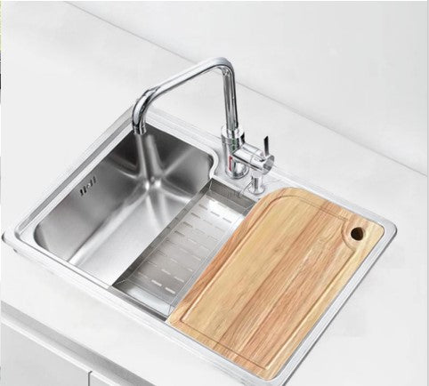 Pileta de Acero Inoxidable Cagliari 62x43x*22 + Accesorios
