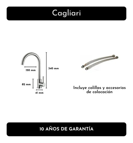Monocomando Cocina Pico Curvo - Cagliari