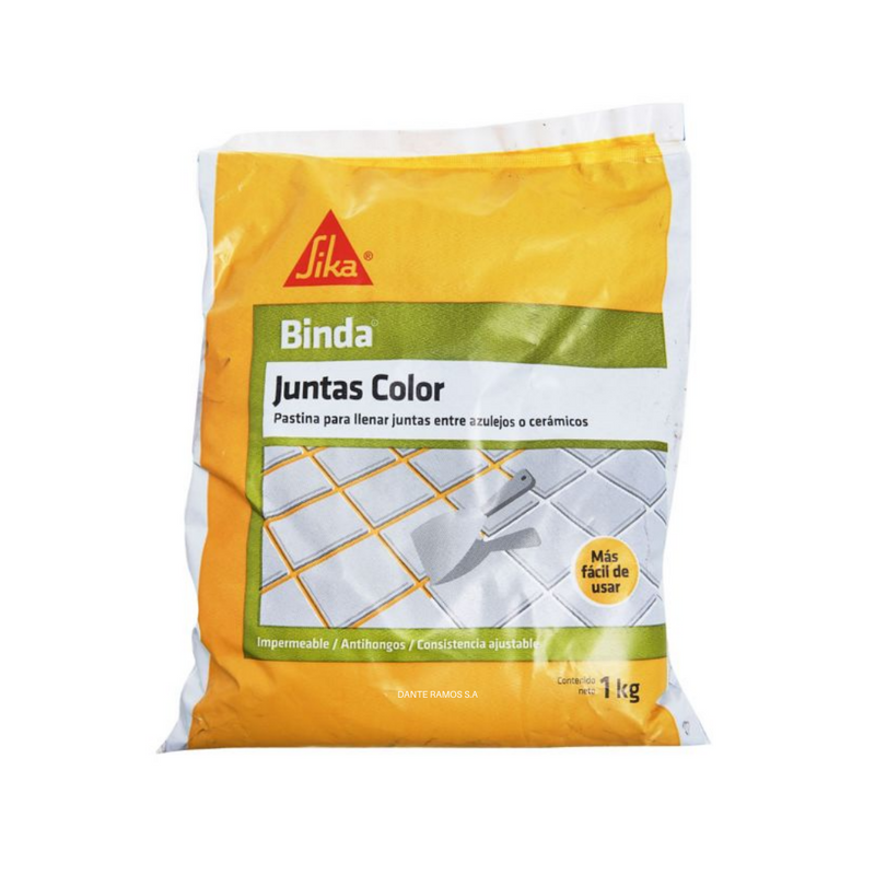 Pastina Impermeable 1kg - Binda Juntas Varios Colores - Sika