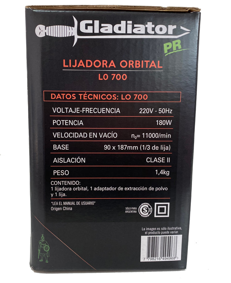 Lijadora Orbital Gladiator Pro